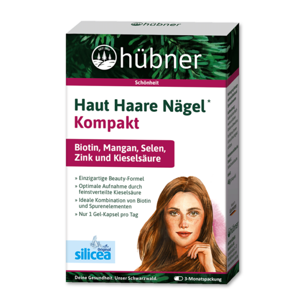 Hübner Haut Haare Nägel Kompakt Gel-Kapseln, 90 Stück